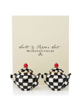 NWT - Mackenzie Childs Teacup salt and peper shaker